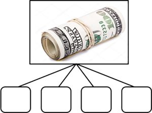 fractions set model visual example 